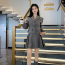 톰브라운 울 싱글 재킷 블레이저 플리츠 미니 스커트 투피스 세트