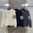 톰브라운 니트 집업 (3color)