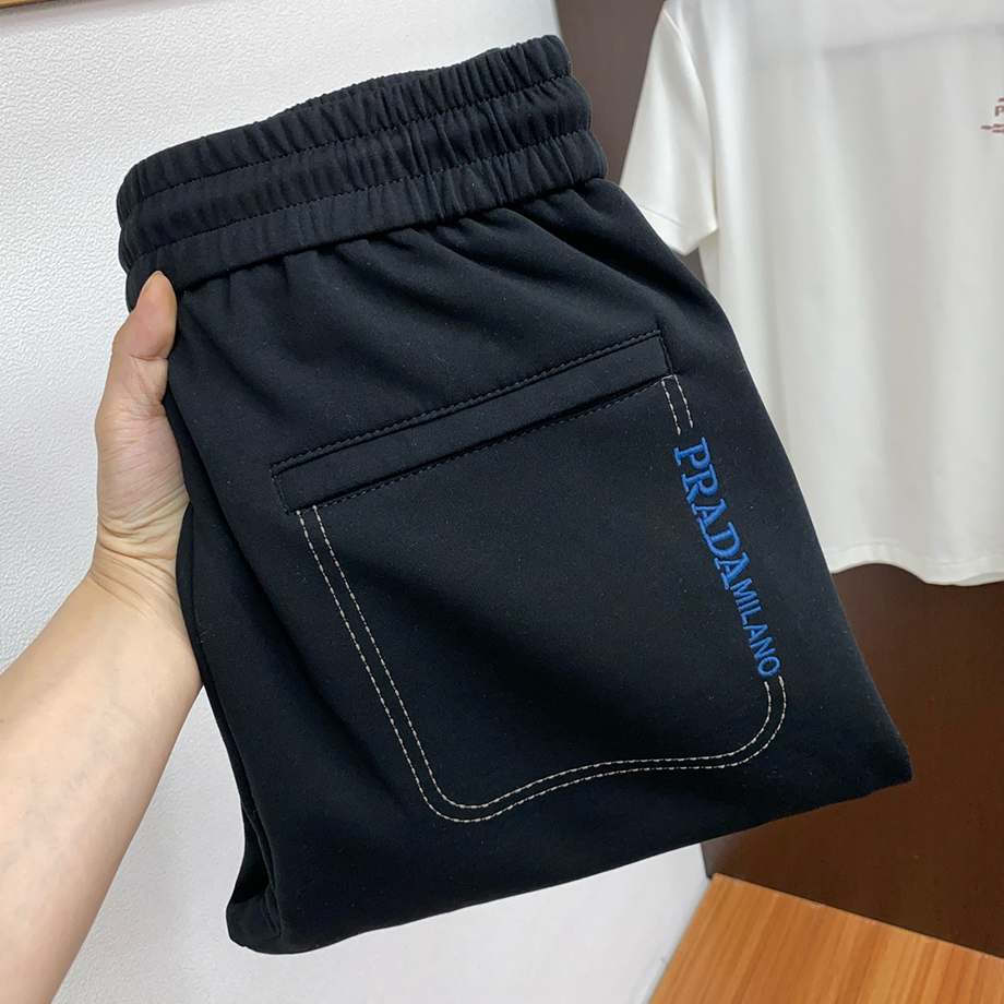 프라다 스트레이트 레그 플로어 렝스 캐주얼 팬츠