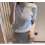 톰브라운 스트라이프 반팔 니트