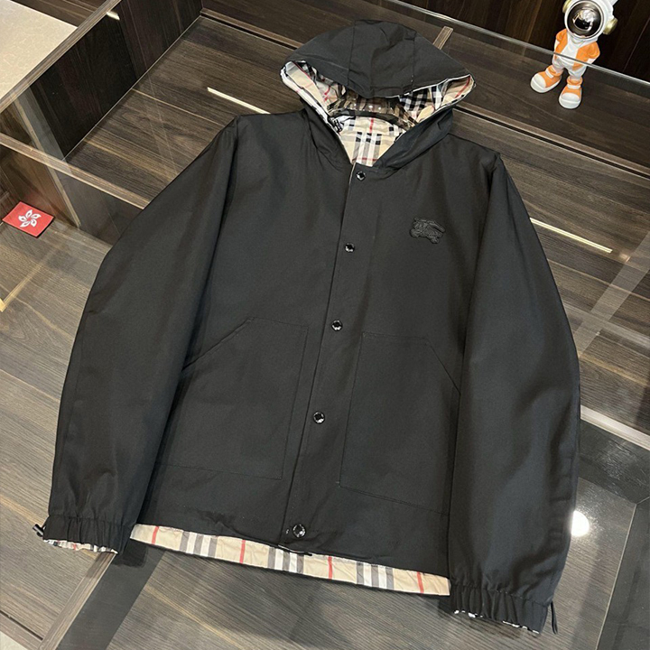 버버리 24fw 체크 리버시블 윈드 자켓