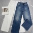 프라다 더블 가공 헤비워시 스트레이트 진