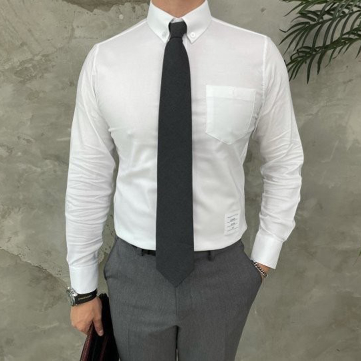톰브라운 TB옥스포드 히든삼선 셔츠