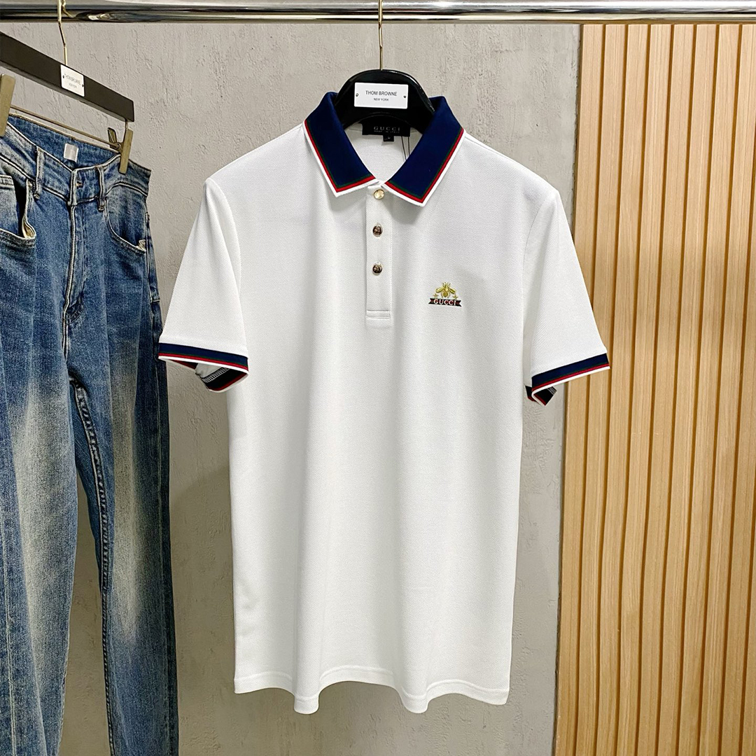 구찌 레터 로고 폴로 셔츠