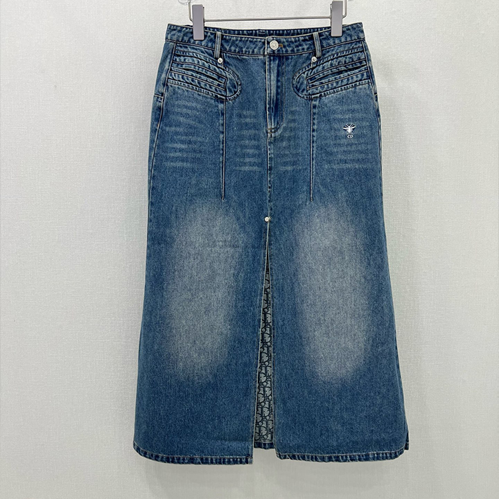 디올 데님 스커트