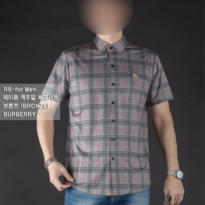 버버리 BBR 레이온 캐주얼 체크셔츠