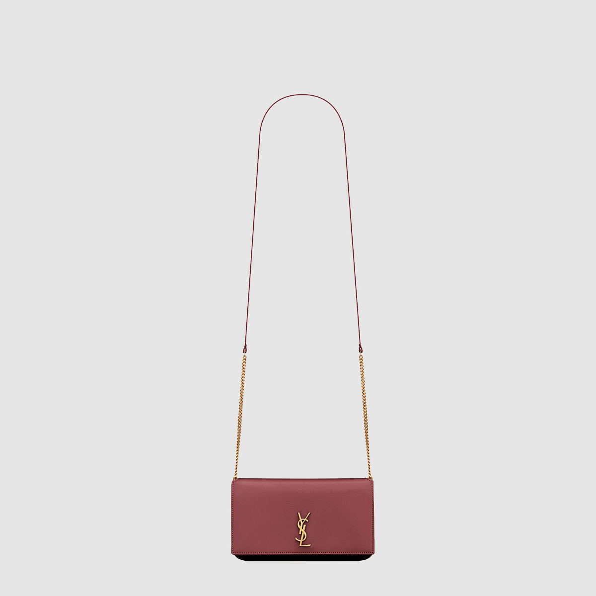 생로랑 스무스 가죽 소재의 스트랩 장식 MONOGRAM 폰 홀더 635095
