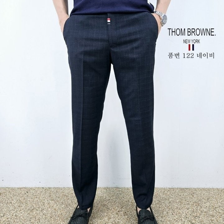 톰브라운 TB 체크 슬랙스