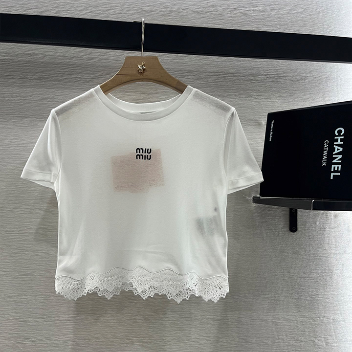 미우미우 레이스 반팔